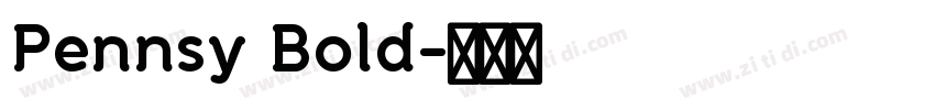 Pennsy Bold字体转换